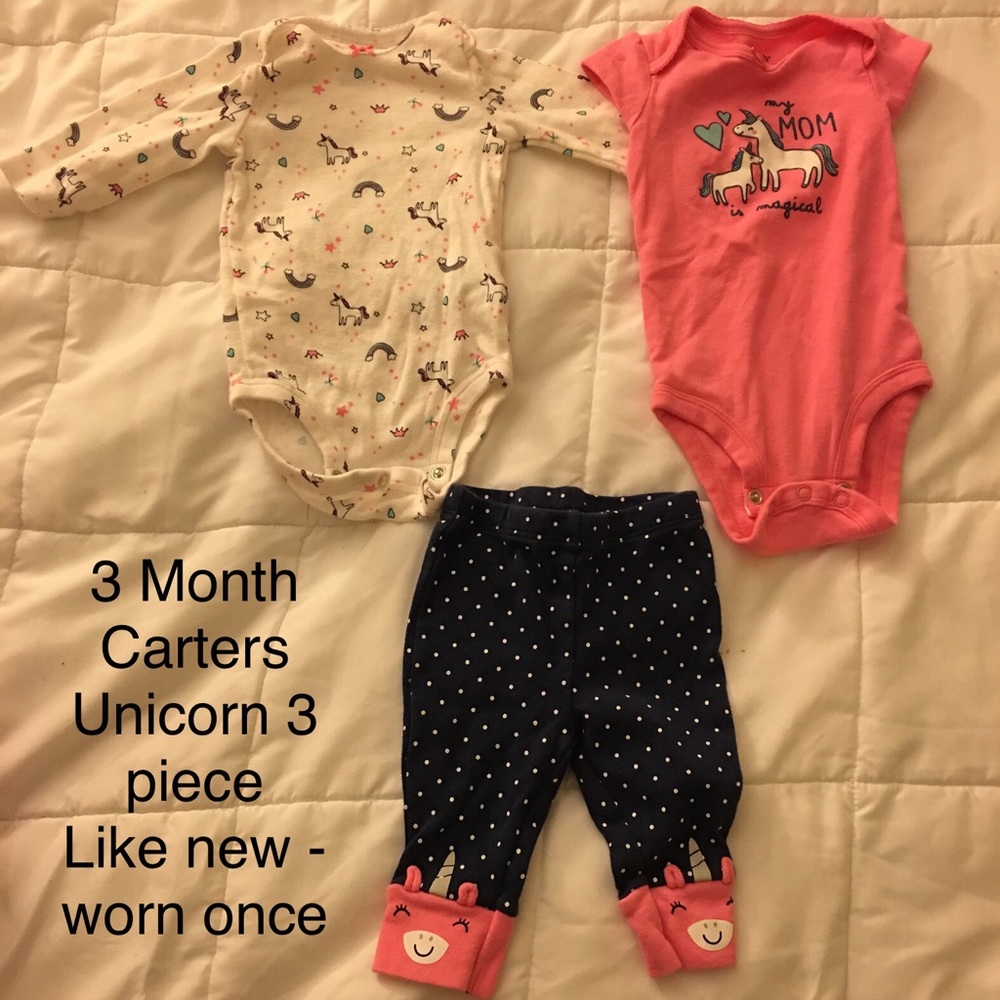 Carters Unicorn 3 months